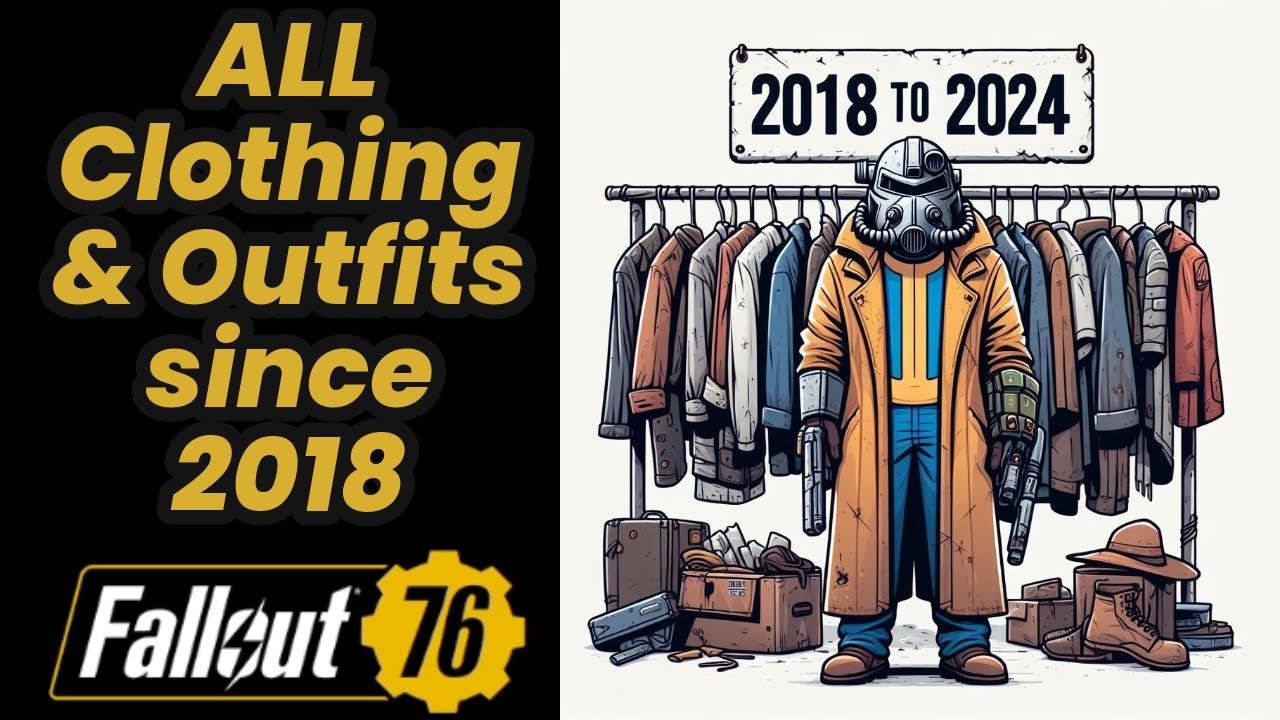 All Apparel, Headwear and Underarmor in Fallout 2018 to 2024 fallout76