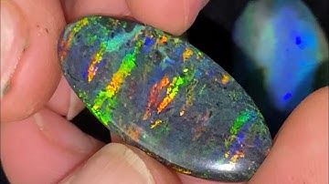 Andamooka matrix opal treatment: so much colour.