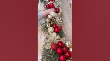 Title How to Make an Easy Christmas Garland with Hobby Lobby | Christmas Garland Tutorial