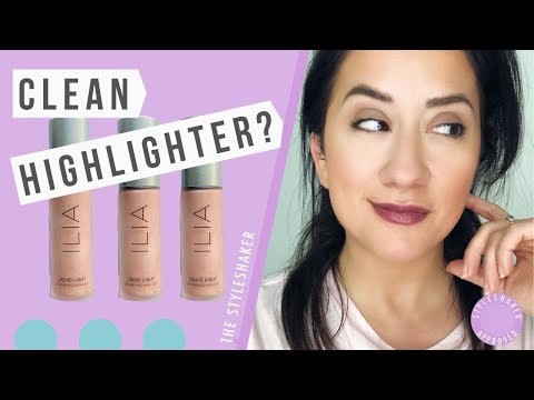 Honest Review, ILIA Beauty Liquid Light HIGHLIGHTER | Demo, Swatches, Green and Clean Beauty-thumbnail