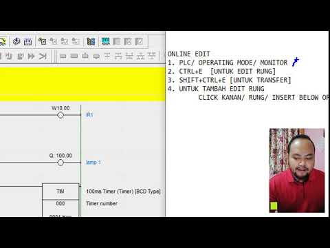 Tutorial PLC 15: Online edit Omron  [Bahasa Malaysia]