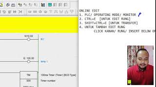 Tutorial PLC 15: Online edit Omron  [Bahasa Malaysia]