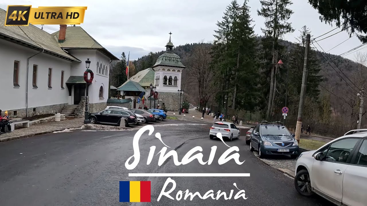 🇷🇴 Sinaia Driving Tour | Explore Romania ’s Royal Mountain Resort in Stunning 4K