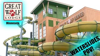 Great Wolf Lodge Minnesota All Waterslide POV, Bloomington, MN