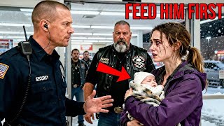“Feed Him First Before You Arrest Me,” She Cried — What 220 Hells Angels Did Shocked Everyone