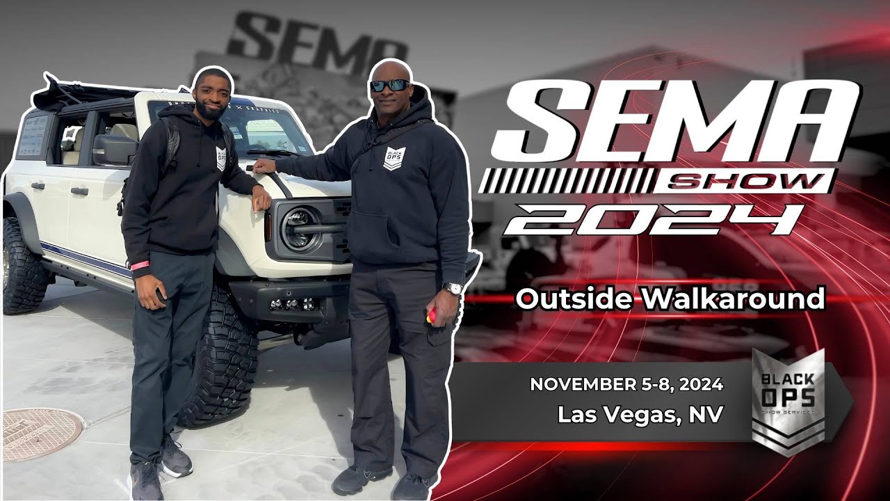 SEMA 2024 Outdoor Walkthrough: Cars, Roaring Engines & Tesla Highlights