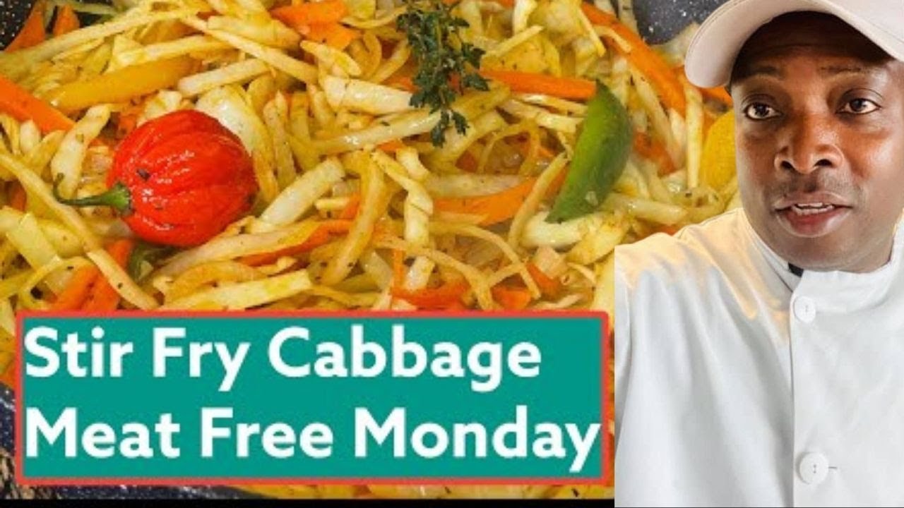 Meat Free Monday | Fried Cabbage 100% | Chef Ricardo Cooking