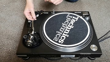 Technics 1210 MK2 tonearm and anti-skate function test
