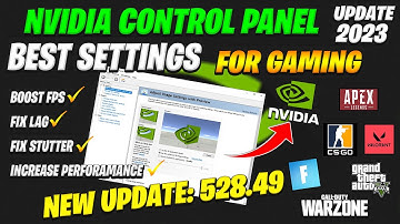 Nvidia Control Panel Latest Update 528.49 | Best Optimizations & Settings For Gaming (2023)