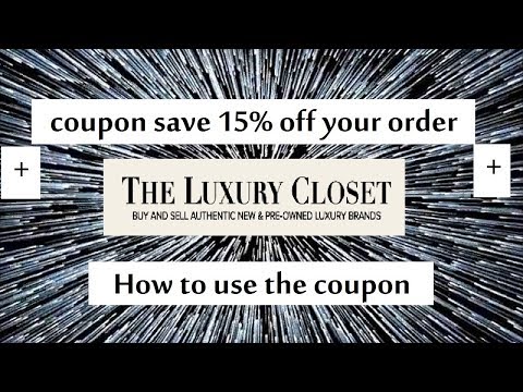 The Luxury closet coupon code save 15%  off your order