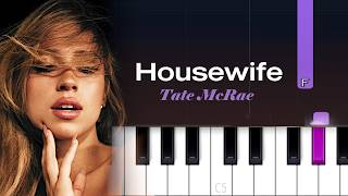 Tate McRae - Housewife (Piano Tutorial)
