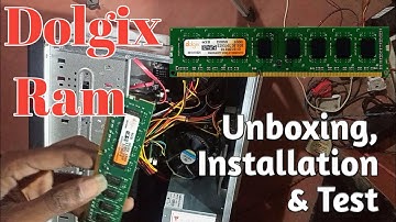 Dolgix ram unboxing, installation &test