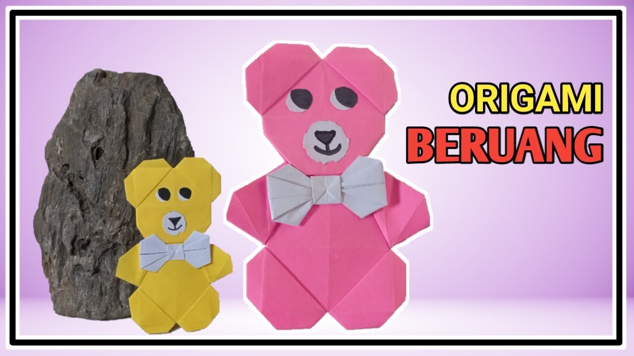 Как сделать милого мишку оригами