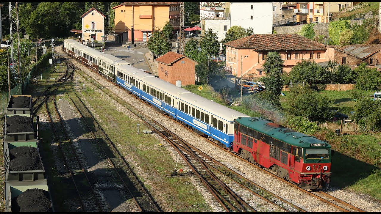Trenes FEVE de Trubia a Mieres, un recorrido impresionante para un ferrocarril histórico turístico