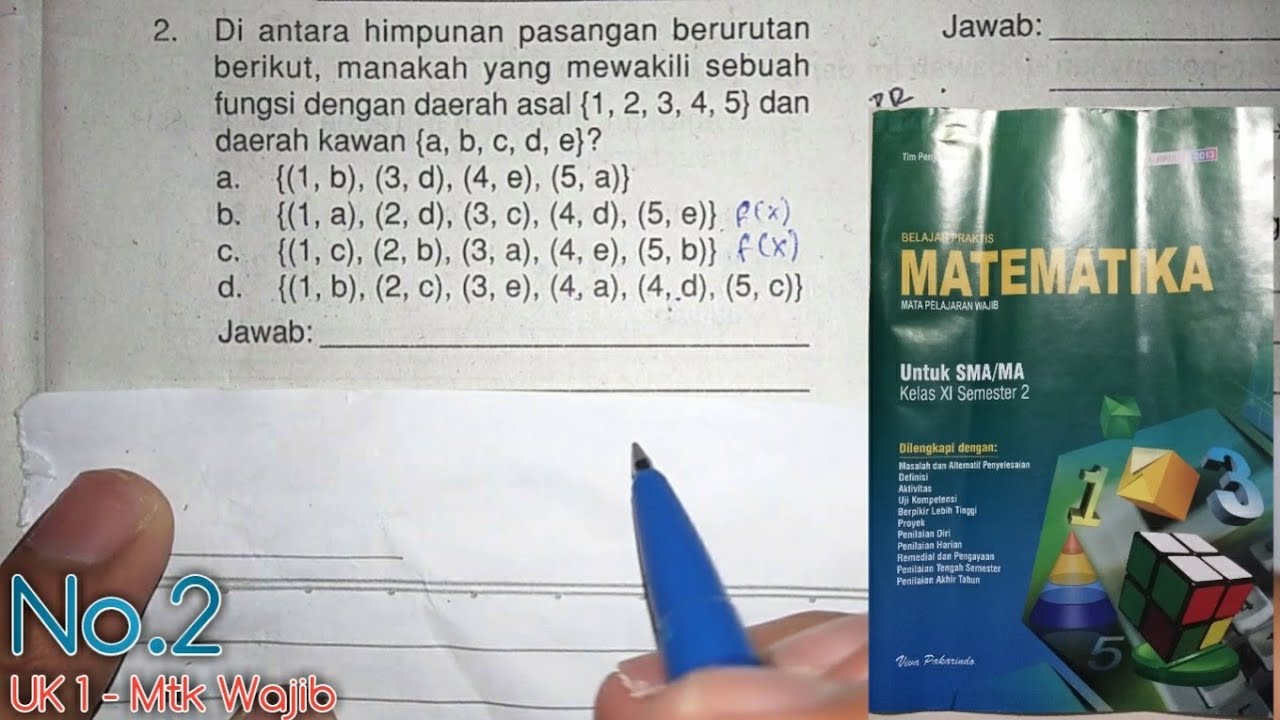 Di Antara Himpunan Pasangan Berurutan Berikut Manakah Yang Mewakili Sebuah Fungsi Dengan Daerah Asa Youtube Di Antara Himpunan Pasangan Berurutan Berikut Manakah Yang Mewakili Sebuah Fungsi Dengan Daerah Asa Youtube