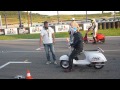 Franciacorta Italy Sprint Race 2014 On Falc 148 Works Vespa Sprinter Rider Martin Murray 