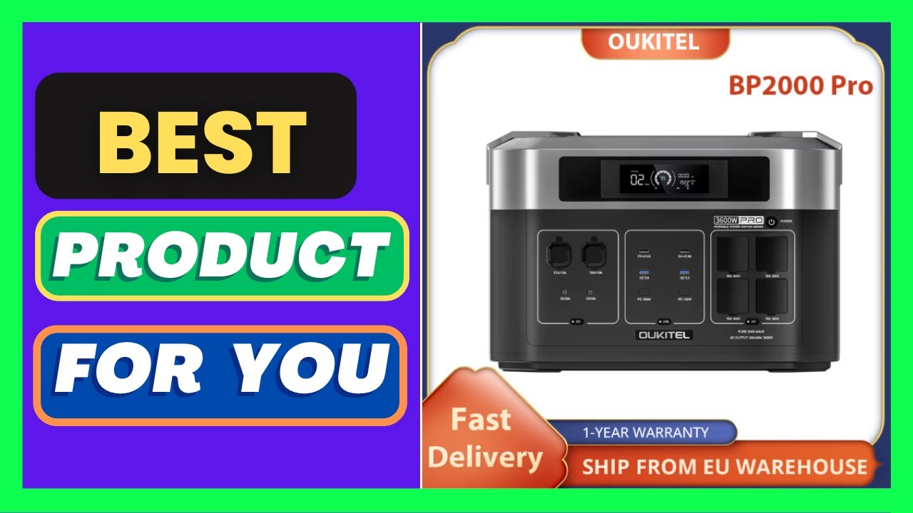 OUKITEL BP2000 Pro Portable Power Station,