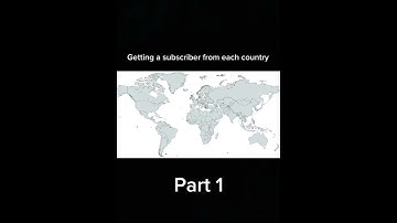 Getting a sub from each Country #geography  #subscribe #shorts #fpy #mapping