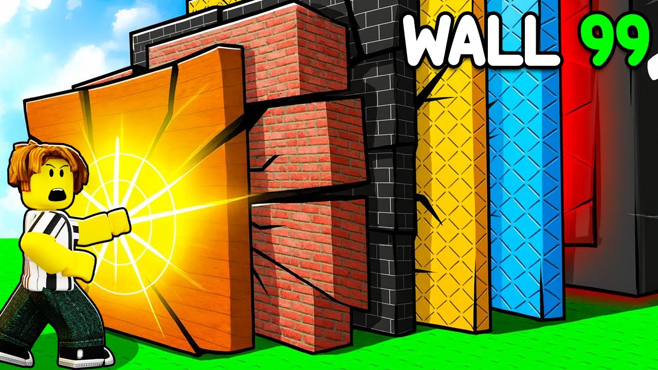 Everey second +1 Strength to break Roblox walls...