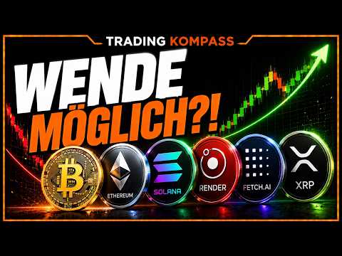 KRYPTO: Ist das Schlimmste vorbei? 👀 Bitcoin, Ethereum, Solana, XRP, Render, Fetch.ai Analyse