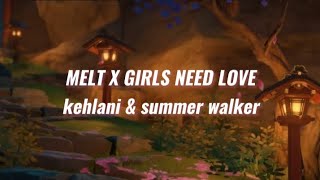 MELT X GIRLS NEED LOVE - kehlani \& summer walker (sped up?) ☆
