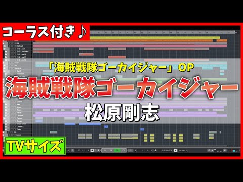 カラオケ 海賊戦隊ゴーカイジャー OP TVサイズ 松原剛志 歌詞付き Kaizoku Sentai Gokaiger Tsuyoshi Matsubara MIDI