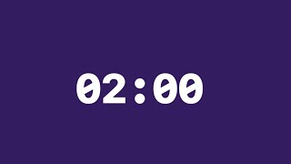 2 Minute Timer ⏱️ | Countdown | No Music