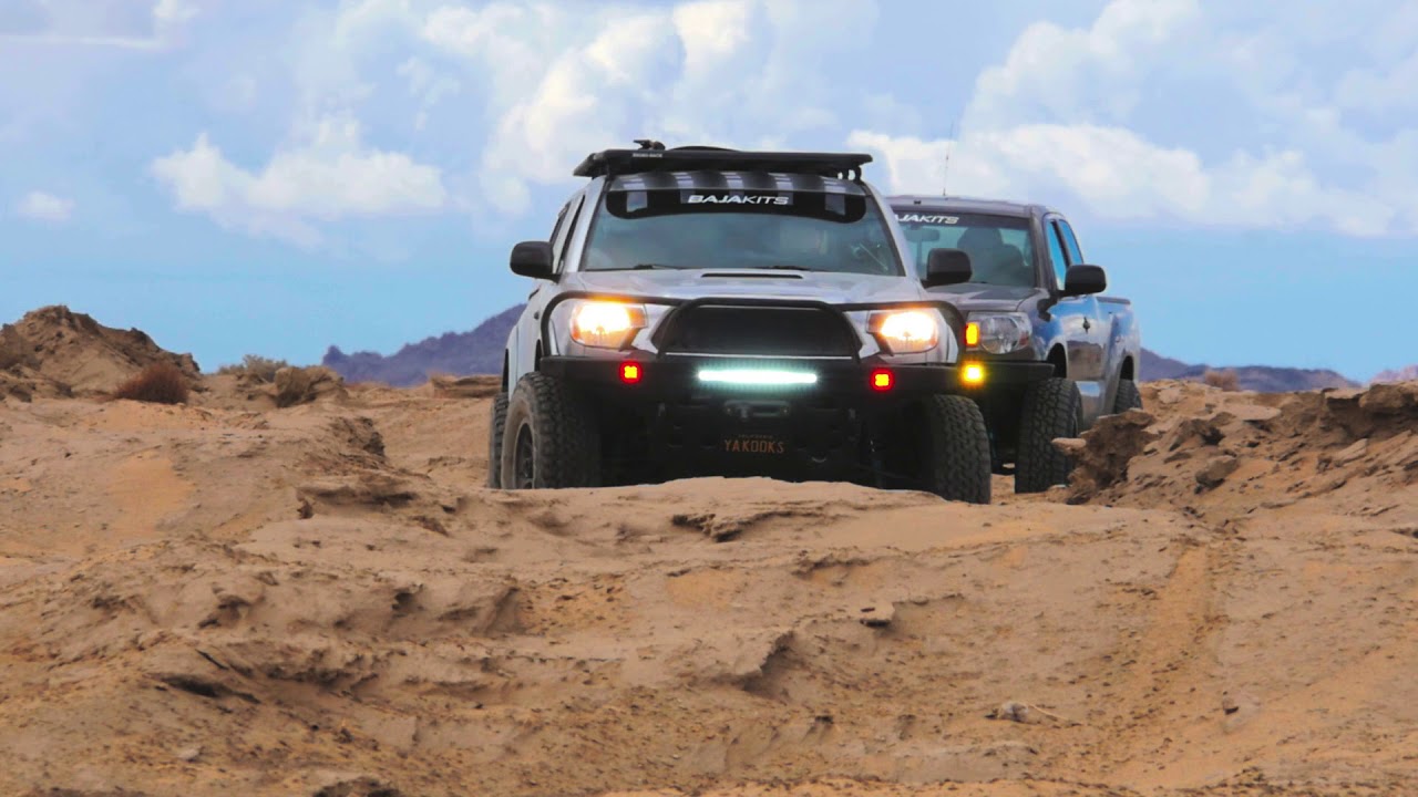 Baja Kits 05+ Toyota Bolt on Long Travel Prerunner Kit Jumping YouTube