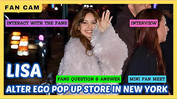LISA at the ALTER EGO Pop Up Store in New York City | MEET and GREET with FANS in New York City