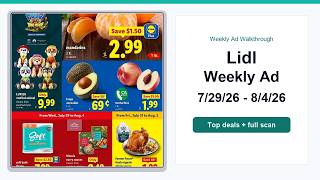 Lidl Weekly Ad (7/29/26 - 8/4/26) Top Deals