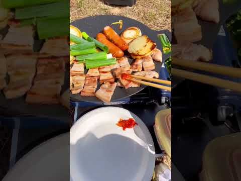🍖#캠핑 #고아웃 #캠핑먹방 #삼겹살 #camping #mukbang #<strong>조안나</strong> #zoana