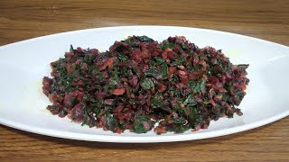 पौष्टिक बिटाच्या पानाची भाजी | Beetroot Leafs Recipe