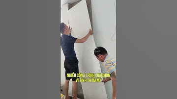 Hướng dẫn thi công tấm PVC vân đá ốp tường trang trí nội thất | Thi công tấm nhựa giả đá | Haroma