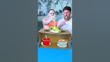 What are they eating this time?! #shorts Funny Tiktok video by Tiktoriki