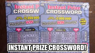 INSTANT PRIZE CROSSWORD! CA Scratchers
