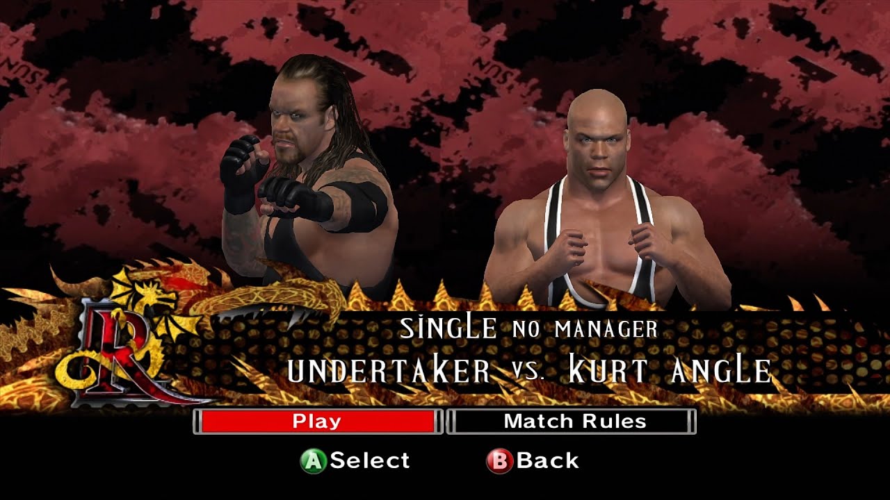 WWE SmackDown VS Raw 2007 Xbox360 - Undertaker VS Kurt Angle [2K][mClassic]