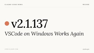 Celebrity Claude Code v2.1.137 — VSCode on Windows Works Again Net Worth
