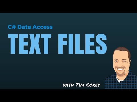 C# Data Access: Text Files