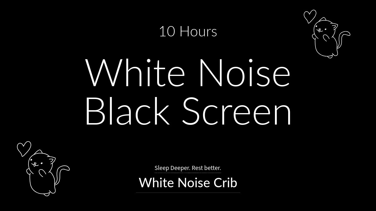 White Noise for Babies Sensitive to Sudden Sounds | 10 Hours | No Ads | Black Screen