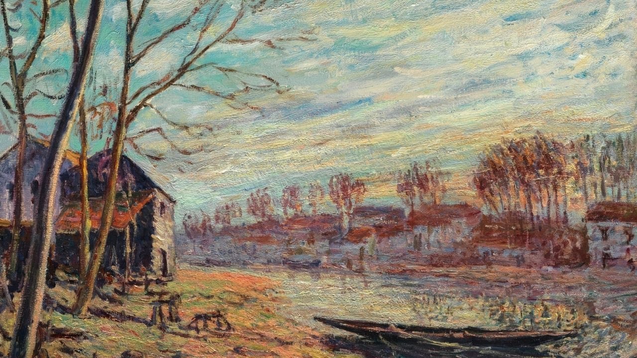 Alfred Sisley、MORET-SUR-LOING、画集画、新品額装付 Alfred Sisley、MORET-SUR-LOING、画集画、新品額装付 Moret-sur-Loing