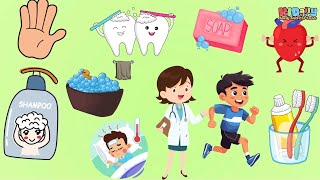 Health And Hygiene Words Made Easy For Children