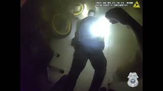 Tampa Police Officers rescue man from burning home