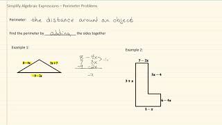 Celebrity 1 4f Simplify Algebraic Expressions – Perimeter Problems Wealth