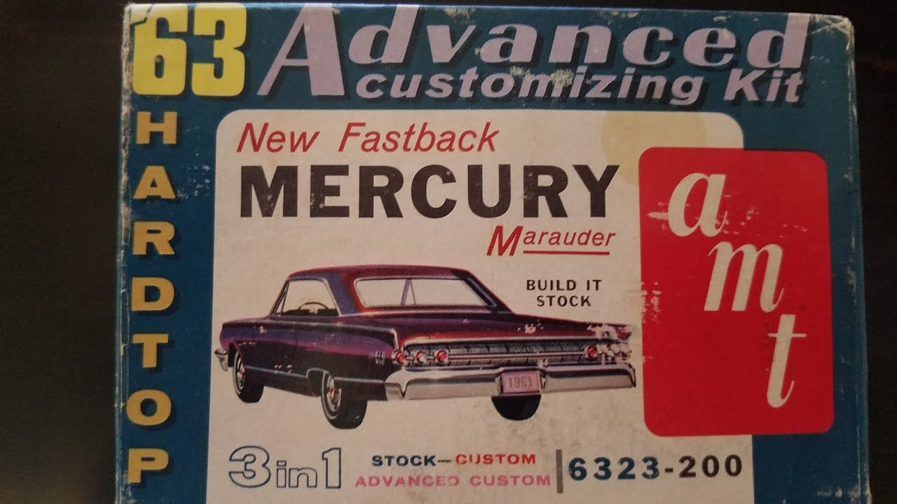 VINTAGE ANNUAL AMT 1/25 SCALE 1963 MERCURY MARAUDER FASTBACK 