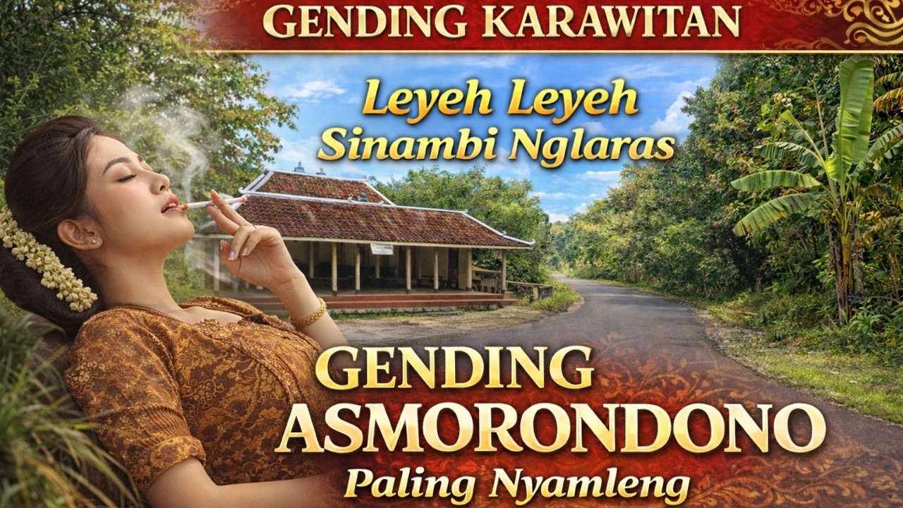 Leyeh Leyeh Sinambi Nglaras 🎶 GENDING ASMORONDONO Paling Merdu