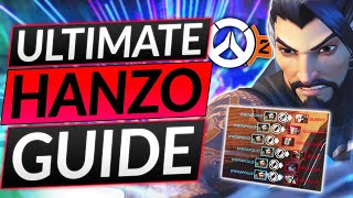 THE ULTIMATE HANZO GUIDE to RANK UP FAST - DPS Tips, Settings, Aim - Overwatch 2 Guide