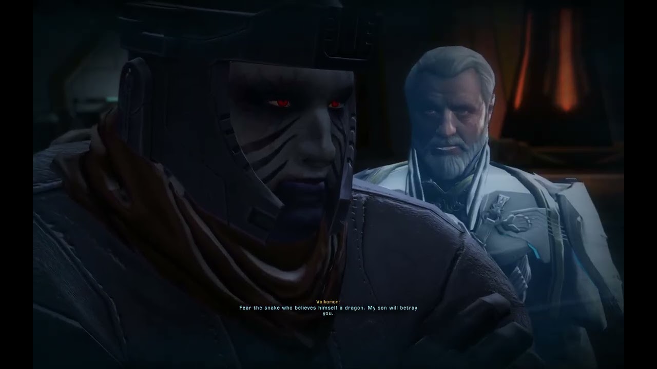 SWTOR - Bounty Hunter has Emperor Valkorion stuck in his head