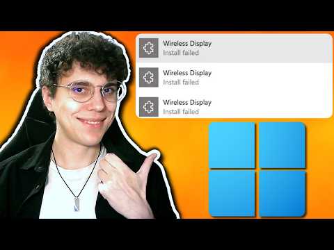 Fix "Wireless Display" Not Showing In Windows 11 - Optional Features