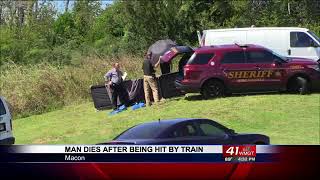 Man dies after being hit by train