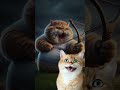  fluffy cat saves the day  defeats alien invaders rescues cattle   cat reaction catlover
